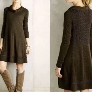 Anthropologie, Saturday Sunday, Green Cowl Neck Dress Size M